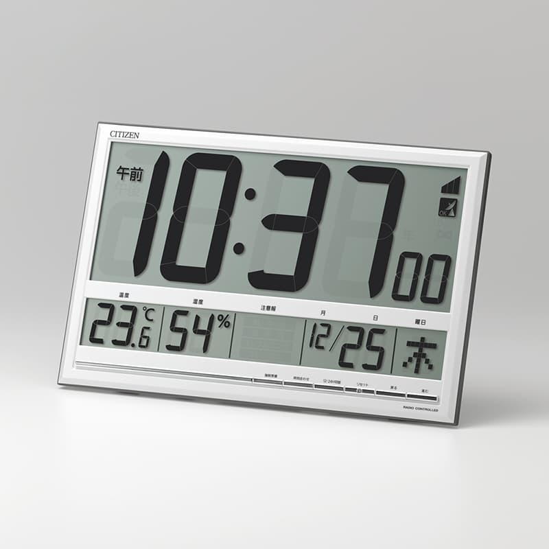 CITIZEN シチズン デジタル 電波 掛け置き兼用時計 ペールナビ 8RZ200