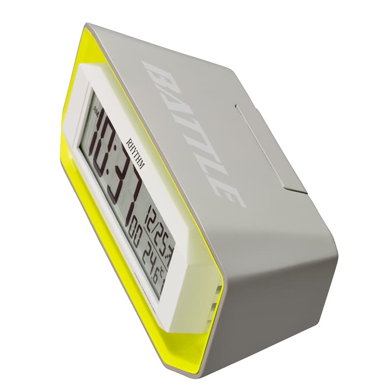 RHYTHM リズム 大音量 目覚まし時計 フィットウェーブバトル220 緑