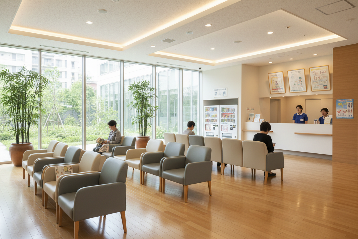 日本の病院の待合室