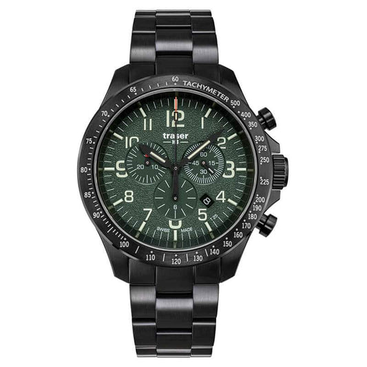 トレーサー/TRASER P67 Officer Pro Chrono(オフィサープロクロノ) 腕時計 グリーン 9031596