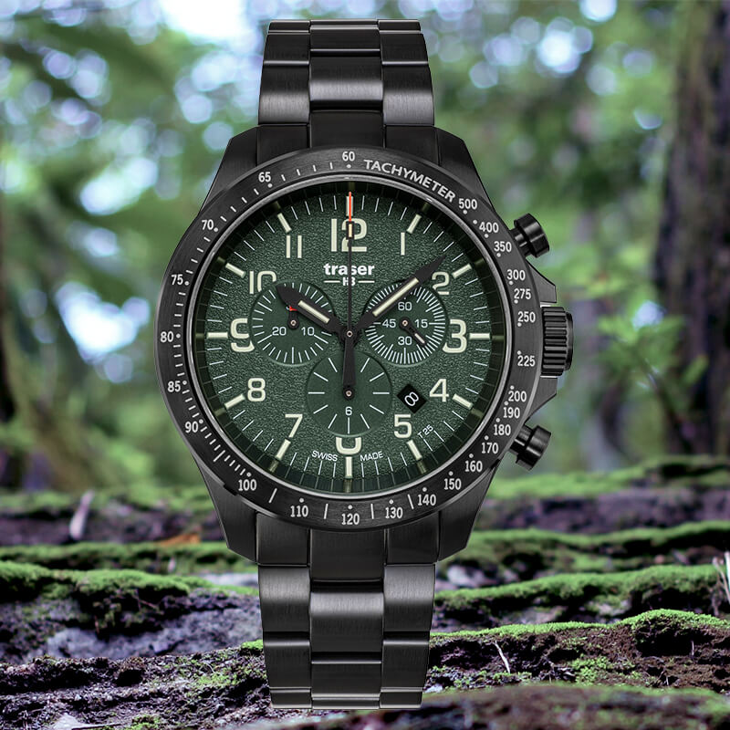 トレーサー/TRASER P67 Officer Pro Chrono(オフィサープロクロノ) 腕時計 グリーン 9031596
