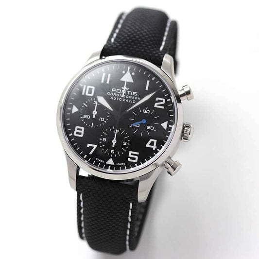 フォルティス（FORTIS)腕時計　パイロットクラシック クロノグラフ　自動巻き　904.21.41LP