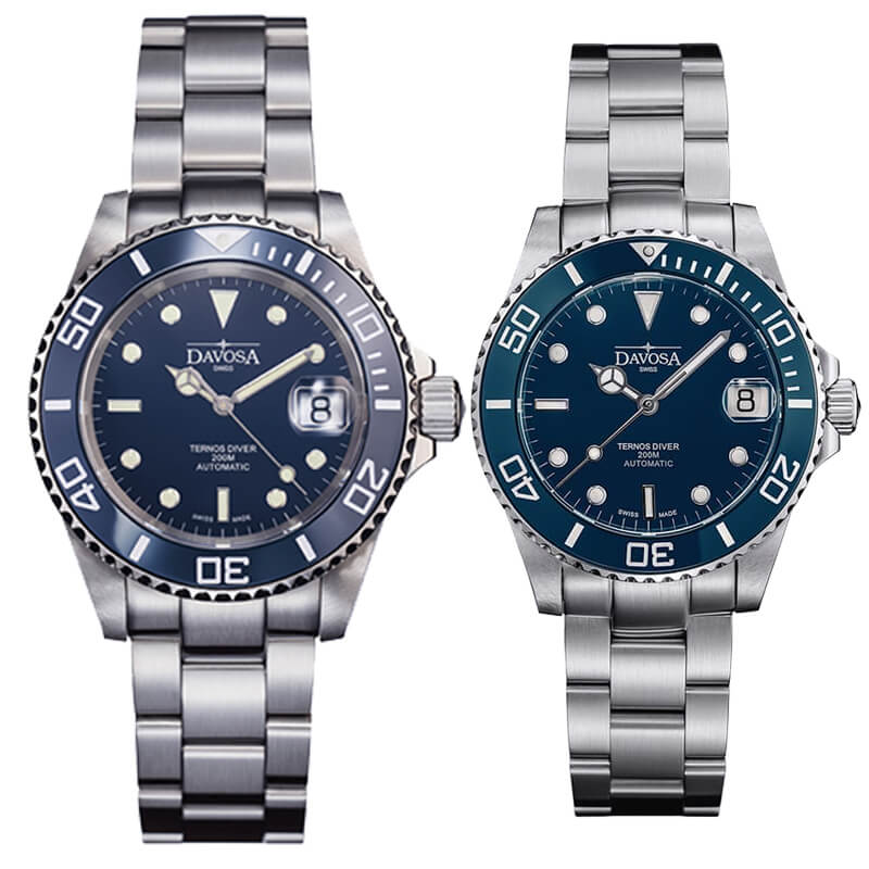 DAVOSA（ダボサ） Ternos Ceramic（テルノス セラミック）40mmと36.5mm ブルー ペアウォッチ