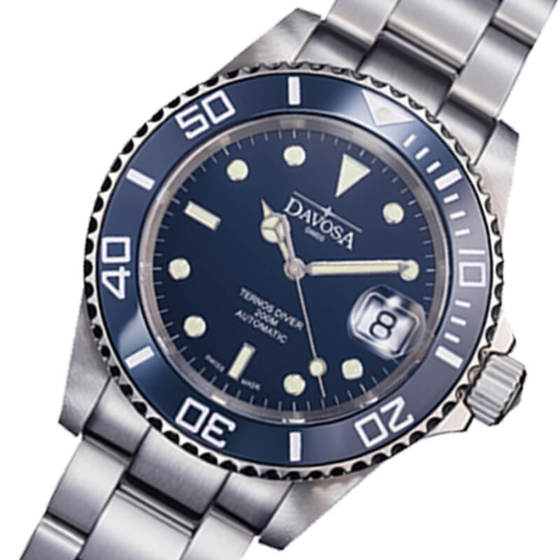DAVOSA（ダボサ） Ternos Ceramic（テルノス セラミック）40mmと36.5mm ブルー ペアウォッチ