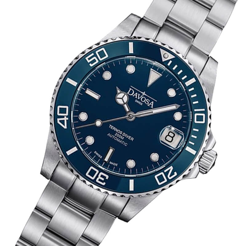 DAVOSA（ダボサ） Ternos Ceramic（テルノス セラミック）40mmと36.5mm ブルー ペアウォッチ