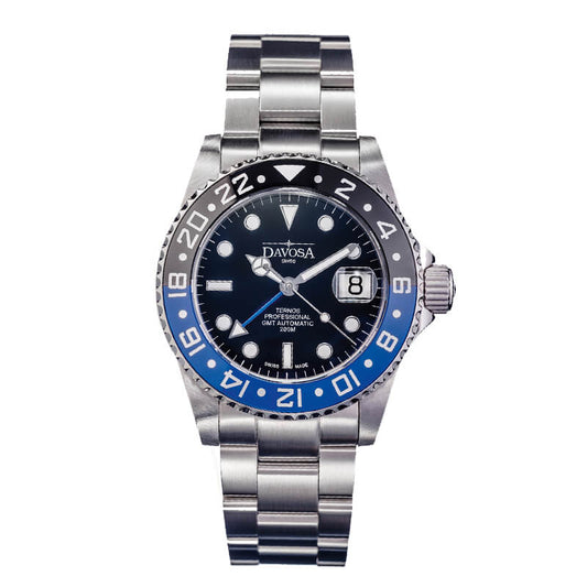 DAVOSA（ダボサ） Ternos GMT Pro（テルノス プロ）/自動巻き/GMTプロ ブラック＆ブルー/メンズ/ 161.571.45　腕時計