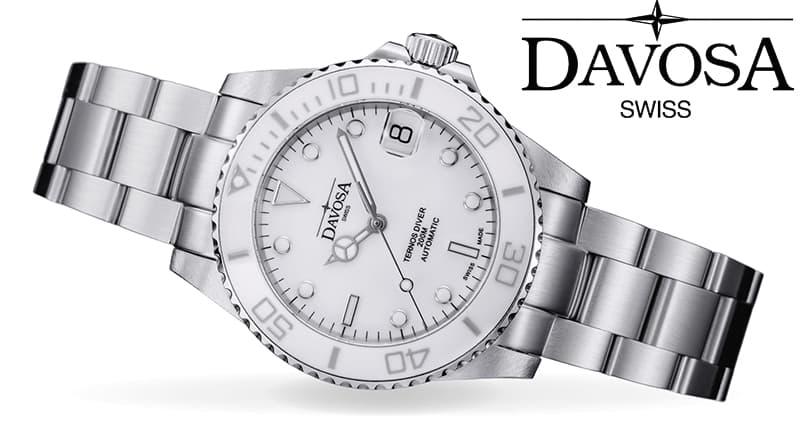 DAVOSA（ダボサ）TERNOS MEDIUM（テルノス ミディアム）/自動巻き/36.5mm経/ 166.195.10 ホワイト 腕時計