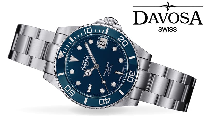 DAVOSA（ダボサ）TERNOS MEDIUM（テルノス ミディアム）/自動巻き/36.5mm径/ 166.195.40 ブルー 腕時計