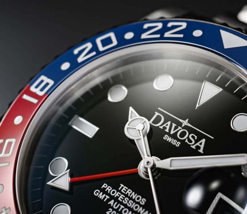 DAVOSA（ダボサ） Ternos Pro（テルノス プロ）TT GMT オートマティック/自動巻き/メンズ/ 161.571.60 腕時計 ブルー/レッド