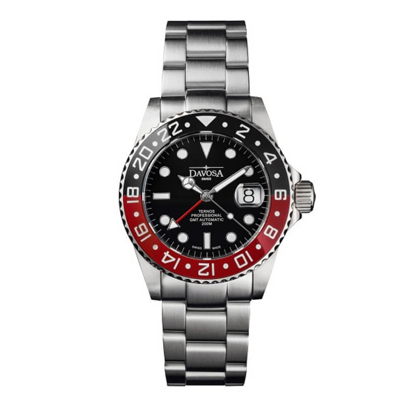DAVOSA（ダボサ） Ternos Pro（テルノス プロ）TT GMT オートマティック/自動巻き/メンズ/ 161.571.90 腕時計 ブラック/レッド
