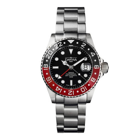 DAVOSA（ダボサ） Ternos Pro（テルノス プロ）TT GMT オートマティック/自動巻き/メンズ/ 161.571.90 腕時計 ブラック/レッド