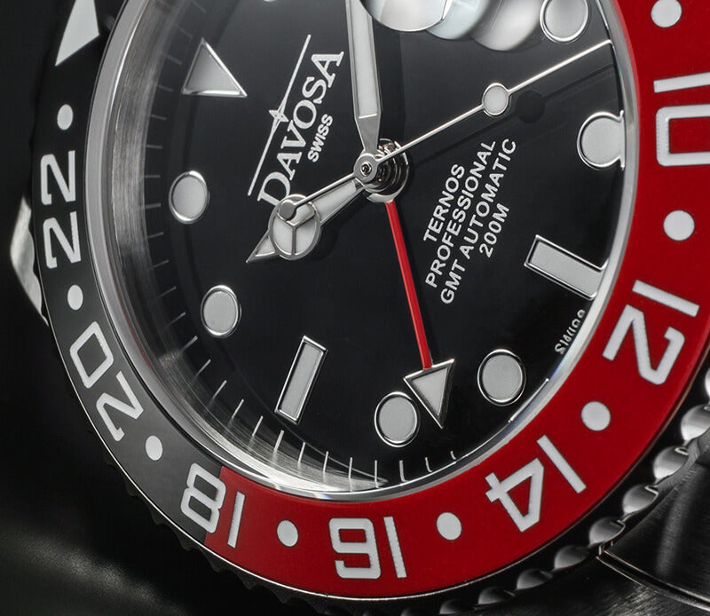 DAVOSA（ダボサ） Ternos Pro（テルノス プロ）TT GMT オートマティック/自動巻き/メンズ/ 161.571.90 腕時計 ブラック/レッド