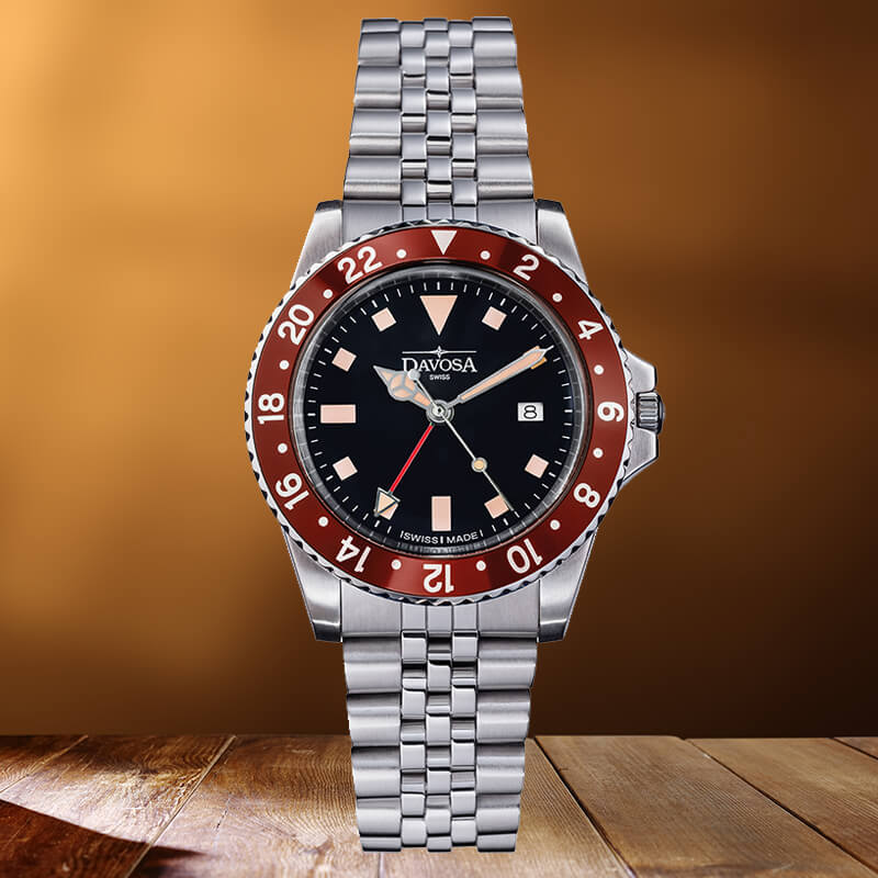 DAVOSA（ダボサ） Vintage Diver（ヴィンテージ ダイバー）/クォーツ/メンズ/腕時計 163.500.60