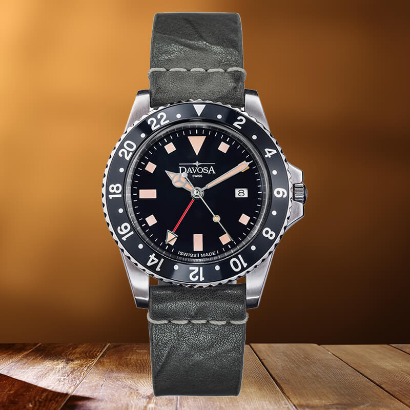 DAVOSA（ダボサ） Vintage Diver（ヴィンテージ ダイバー）/クォーツ/メンズ/腕時計 162.500.55