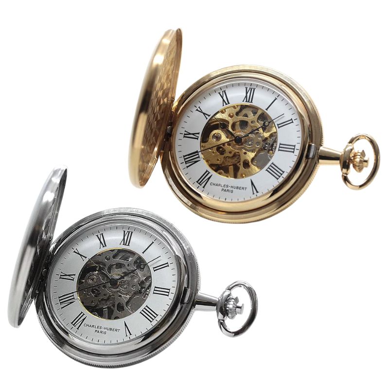 チャールズヒューバート（Charles-Hubert） 手巻き式懐中時計 3789-W・3789-G/ペア懐中時計