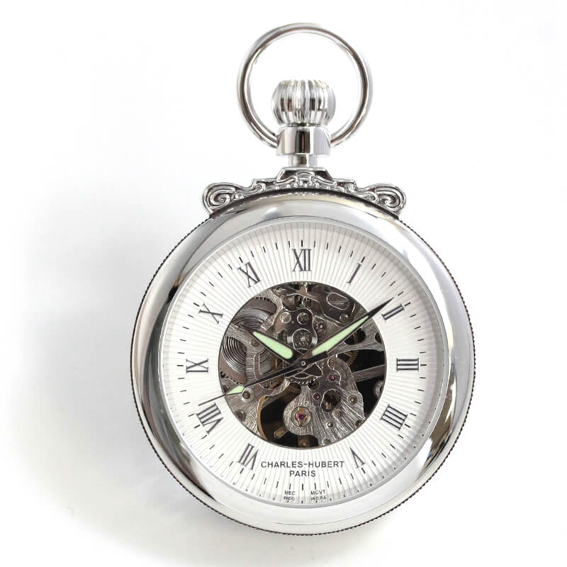 チャールズヒューバート（Charles-Hubert） 手巻き式懐中時計 3903-W・3903-G/ペア懐中時計