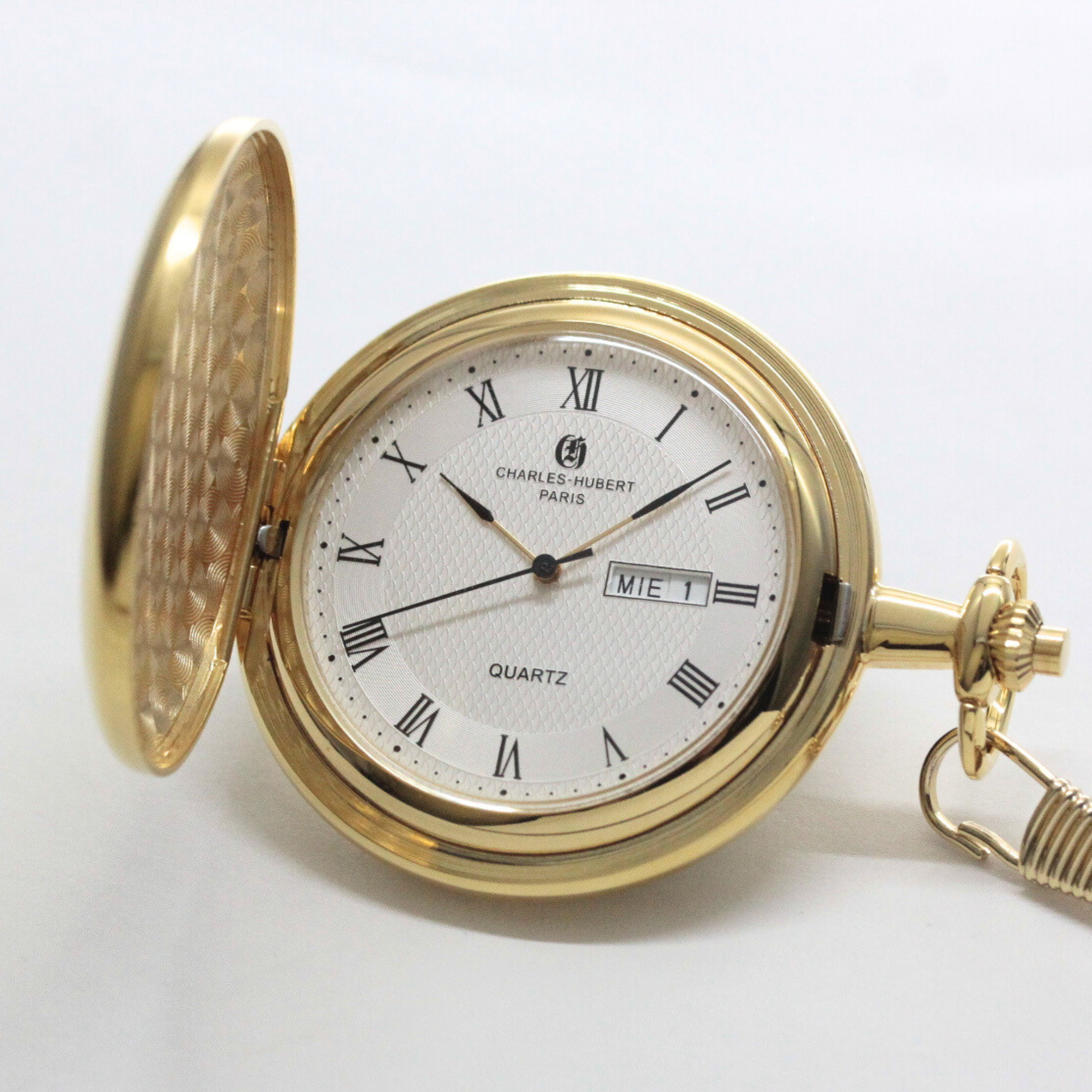 チャールズヒューバート（Charles-Hubert） 懐中時計 クォーツ式 3974-G