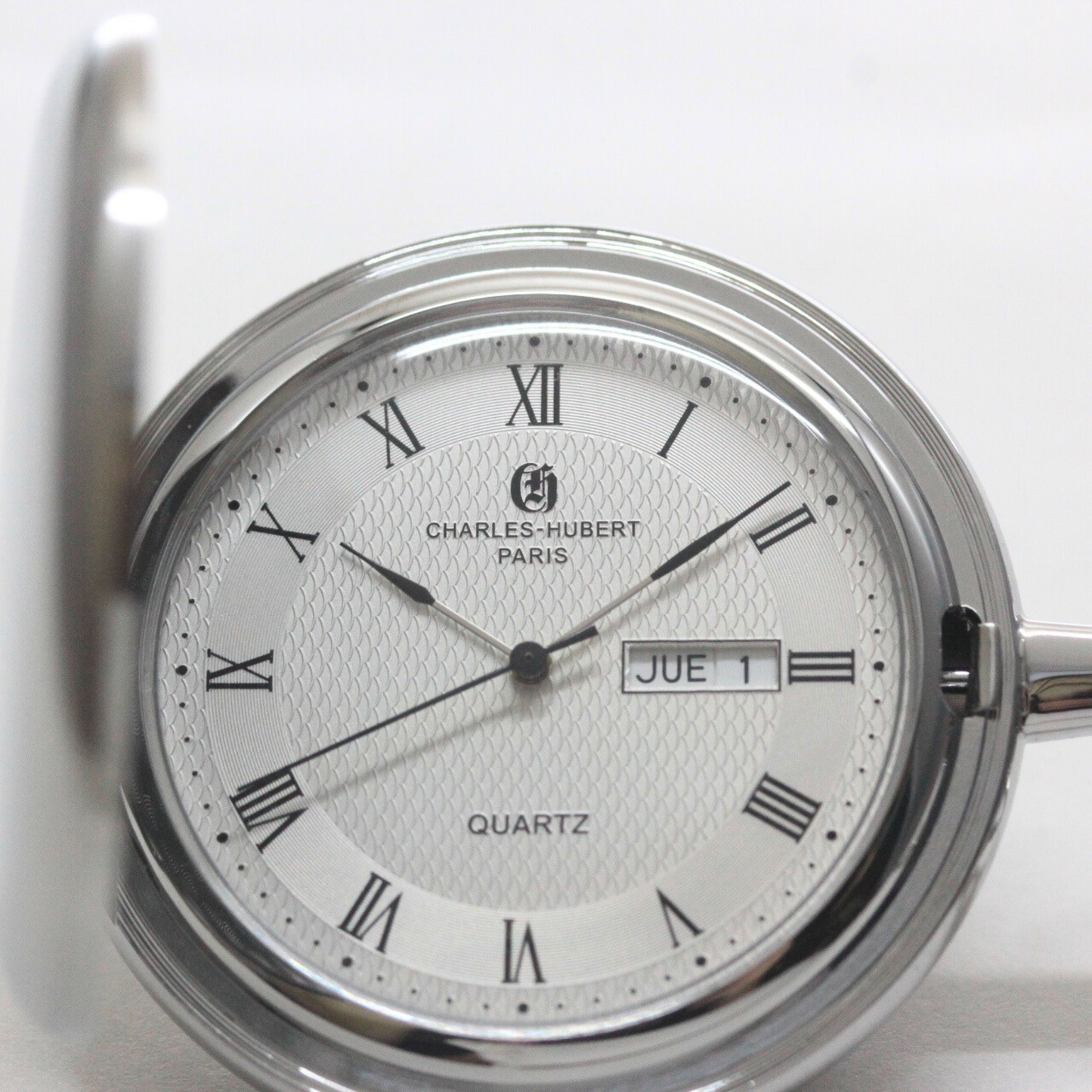 チャールズヒューバート（Charles-Hubert） 懐中時計 クォーツ式 3974-W デイデイト付き
