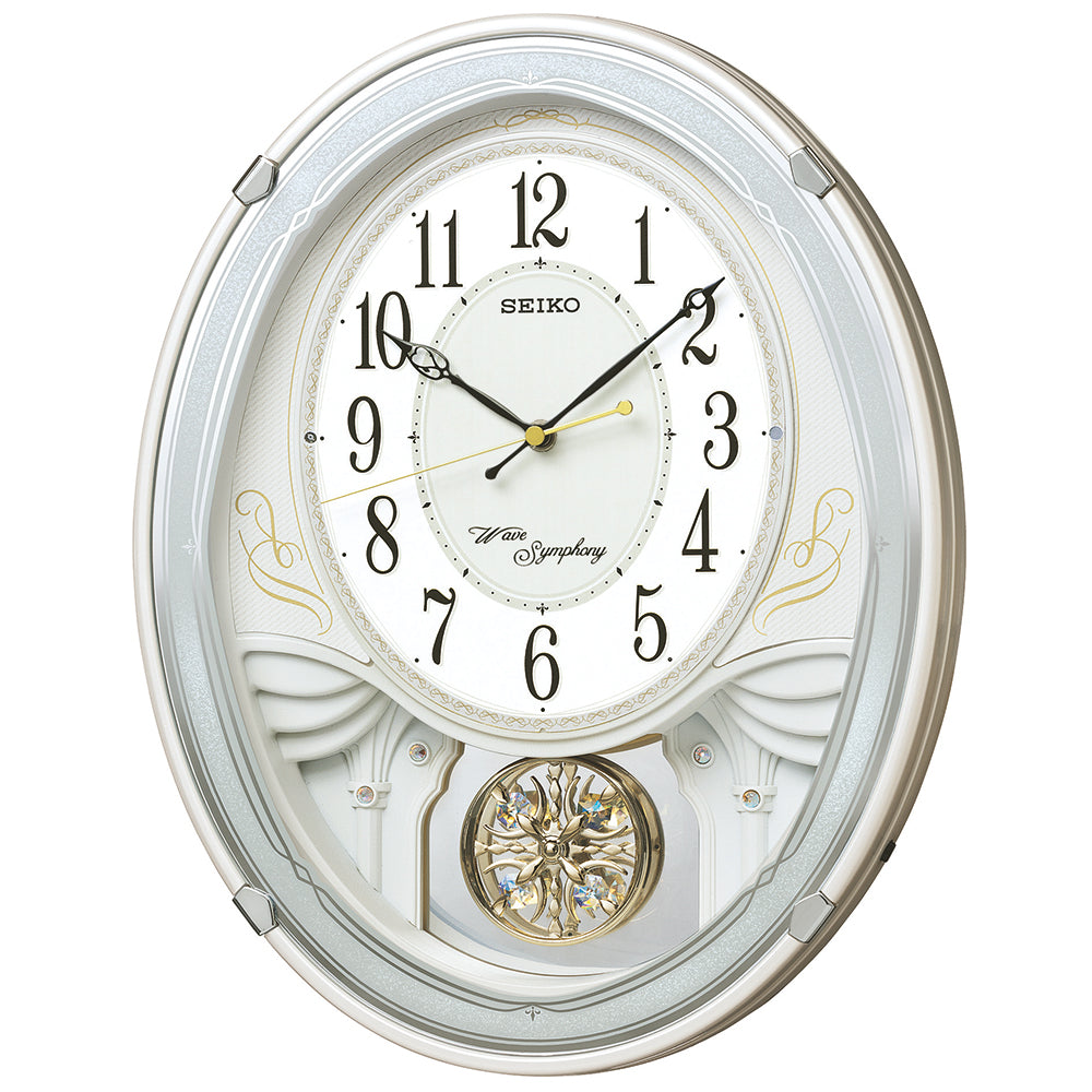 SEIKO Amuse Radio-Controlled Mechanical Wall Clock [AM258W] 