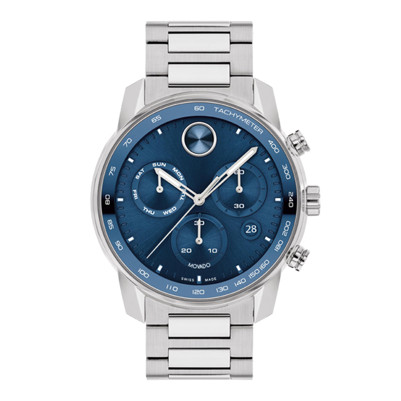 MOVADO BOLD Quartz Chronograph Watch, Blue, B3600865.8107S