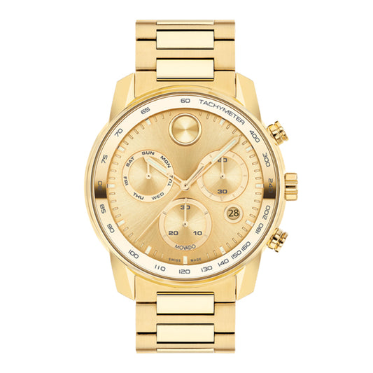MOVADO BOLD Quartz Chronograph Watch, Gold, B3600866.8202Y