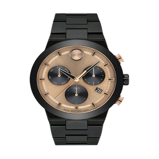 MOVADO(モバード) BOLD FUSION クォーツクロノグラフ 腕時計 ブラック B3600897.8902B