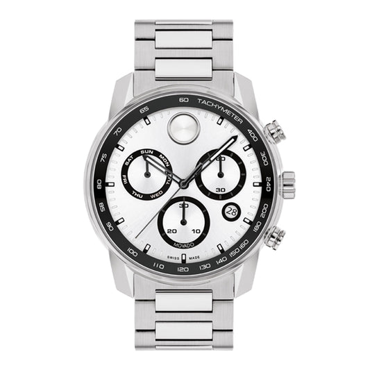 MOVADO BOLD Quartz Chronograph Watch, Silver, B3600905.8101S