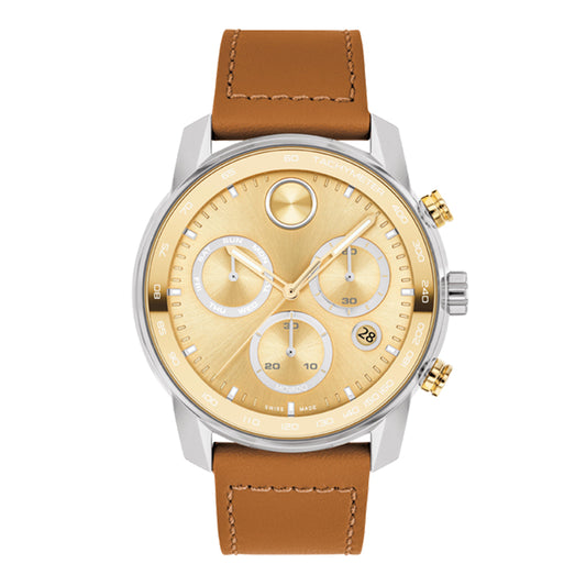 MOVADO BOLD Quartz Chronograph Watch, Gold, B3600908.8402L