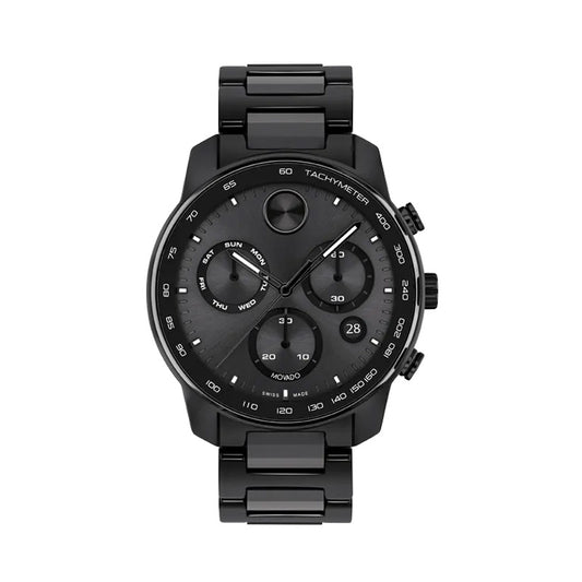 MOVADO BOLD Quartz Chronograph Watch, Black Ceramic, B3601103.8003C