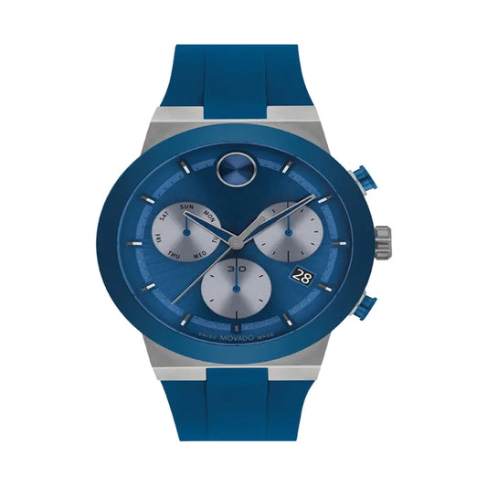 MOVADO(モバード) BOLD FUSION クォーツクロノグラフ 腕時計 ブルー B3601197.8007R