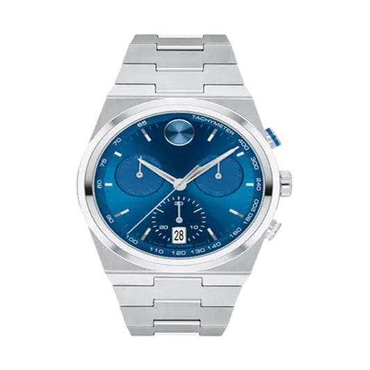 MOVADO(モバード) BOLD QUEST クォーツクロノグラフ 腕時計 ブルー B3601199.8107S