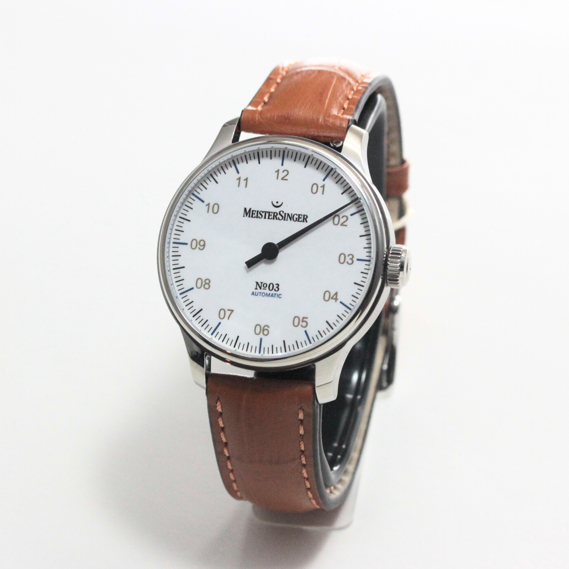 MeisterSinger (マイスタージンガ―)  No03 自動巻き 腕時計 38mm ホワイト BM9901G