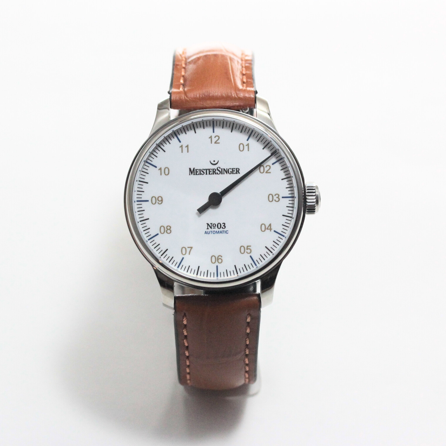 MeisterSinger (マイスタージンガ―)  No03 自動巻き 腕時計 38mm ホワイト BM9901G