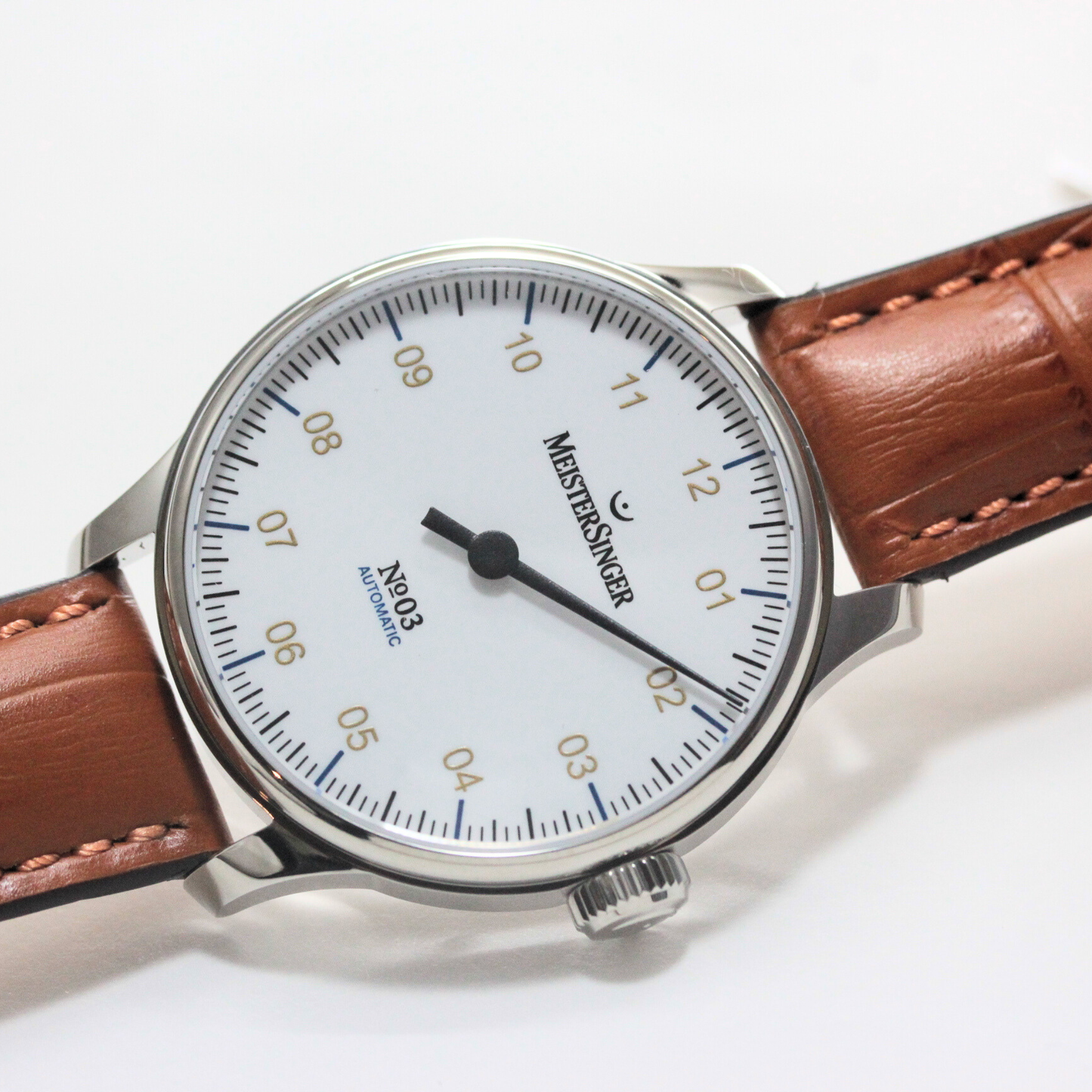 MeisterSinger (マイスタージンガ―)  No03 自動巻き 腕時計 38mm ホワイト BM9901G