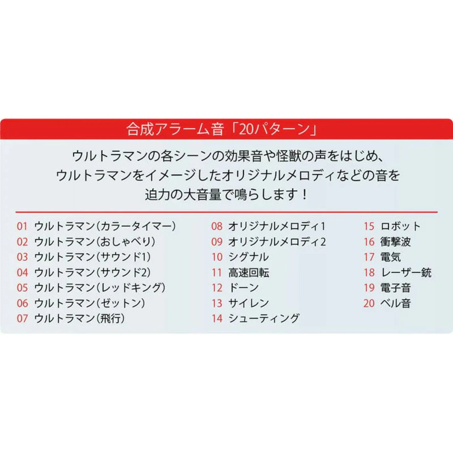 セイコー ウルトラマン55周年記念モデル 電波めざまし時計 CQ165Sのアラーム音説明