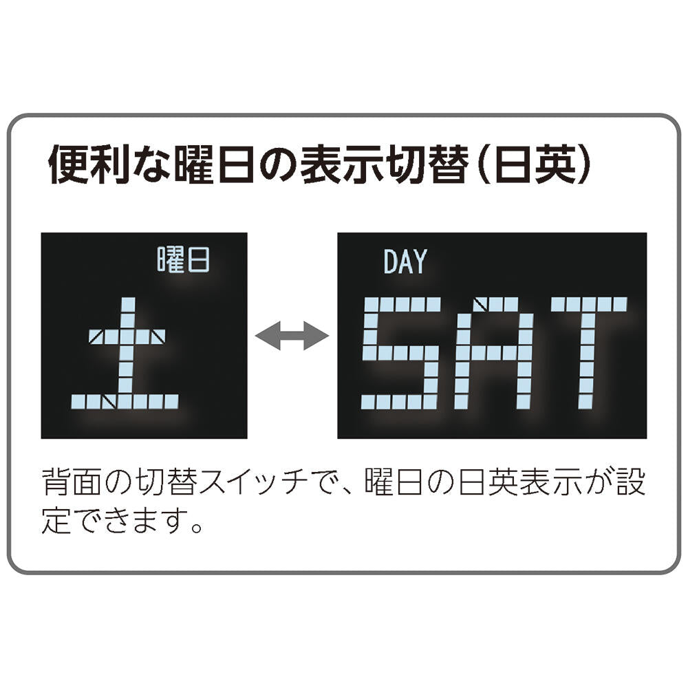 DL308K 曜日変更　日英表示