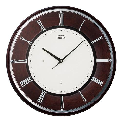 SEIKO Emblem Thin Radio-Controlled Wall Clock [HS540B]