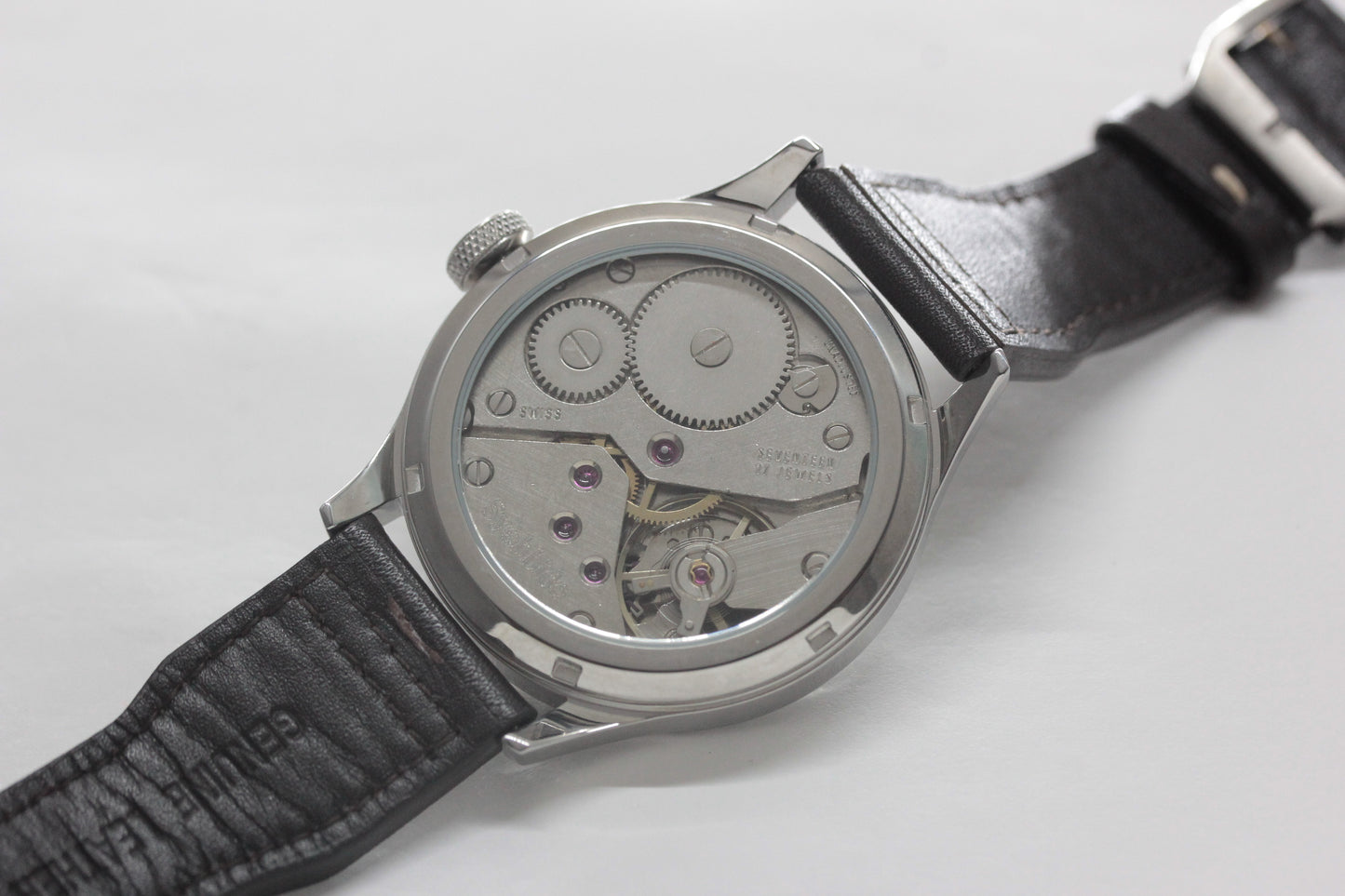 正美堂オリジナルウォッチ/オープンダイヤル/スイス製オールドムーブメント/old6498-602b