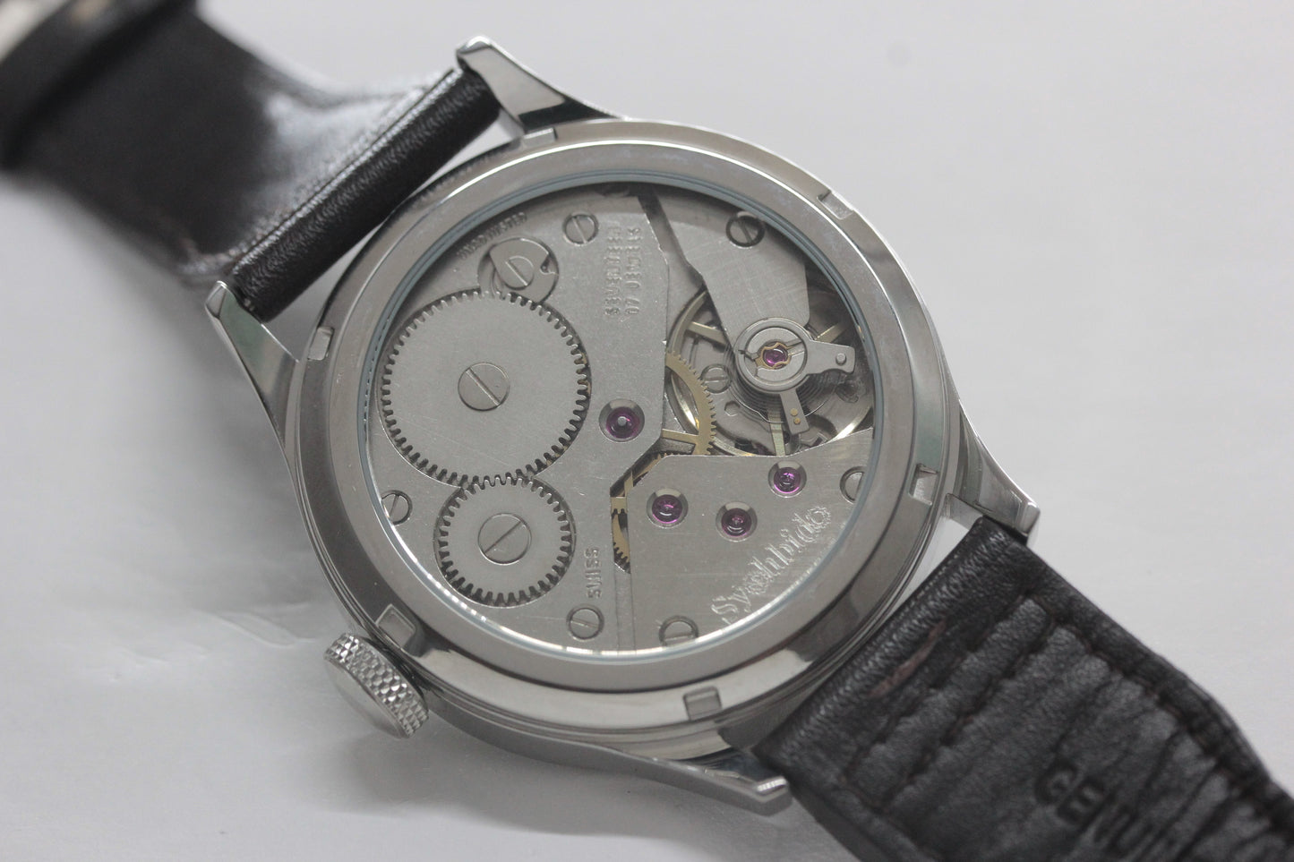 正美堂オリジナルウォッチ/オープンダイヤル/スイス製オールドムーブメント/old6498-602b