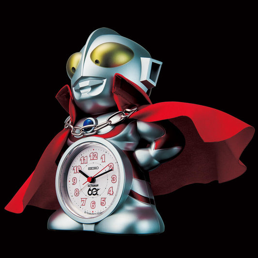 マントあり　【数量限定60周年モデル】SEIKO セイコー ウルトラマン キャラクター 目覚まし時計【JF860A】