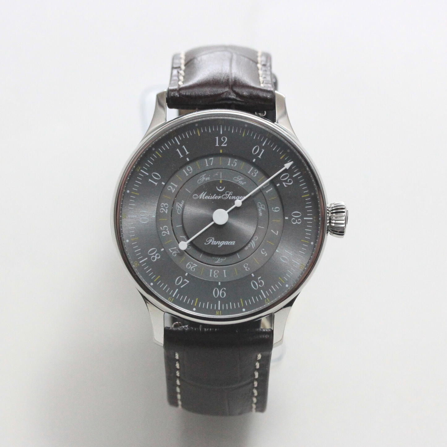 MeisterSinger (マイスタージンガ―)  Pangaea 自動巻き 腕時計 Day Date 365 - Gray PDD365927