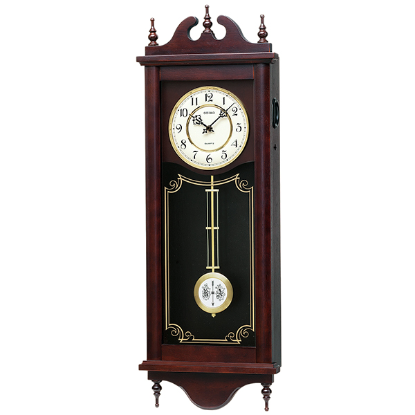 SEIKO Chime &amp; Strike Chime-Activated Wall Clock [RQ309A]