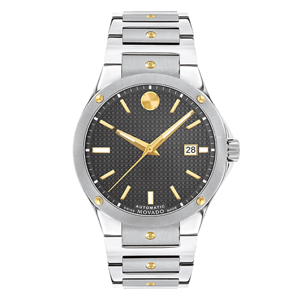 MOVADO(モバード) SE 自動巻き 腕時計 ブラック S0607552.8105S