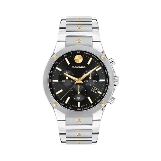 MOVADO(モバード) SE クォーツクロノグラフ 腕時計 ブラック S0607972.8103S