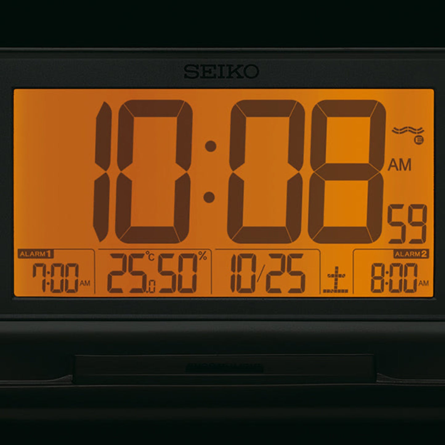 スヌーズボタンを押すとより明るく点灯します SQ322S  