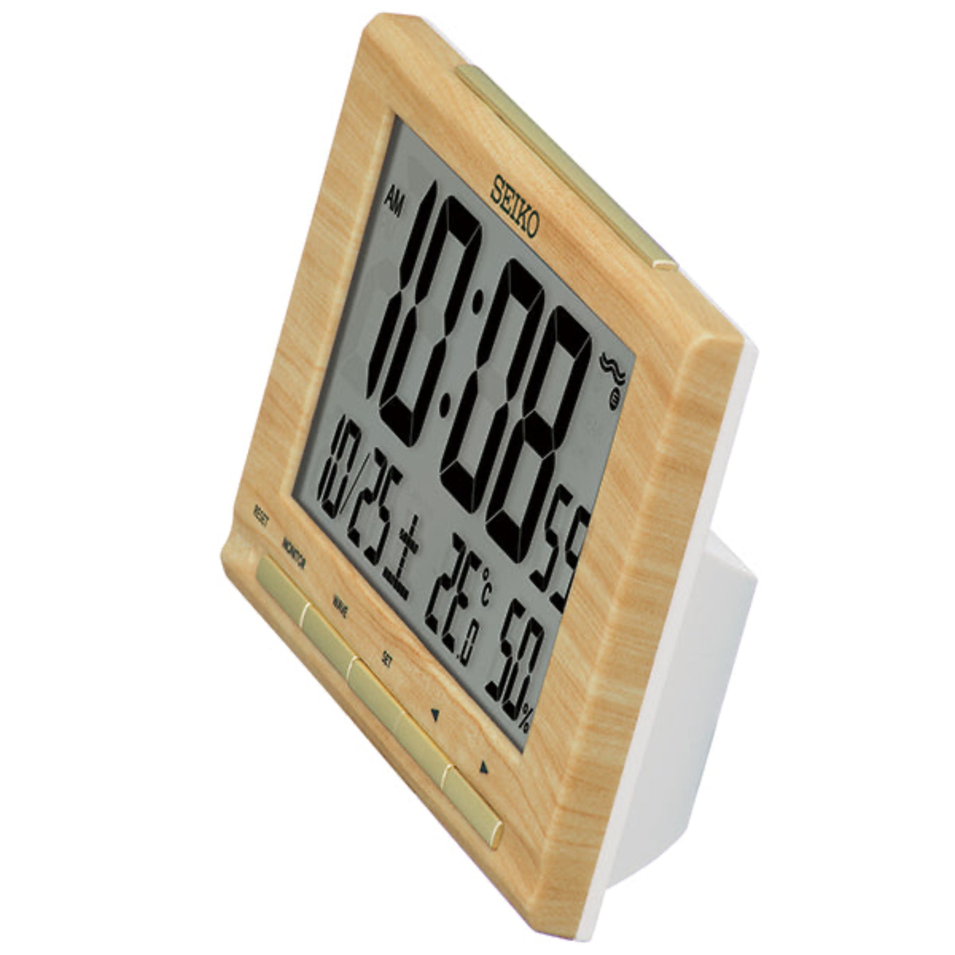 セイコー 温湿度表示 SQ799B 斜めから見た