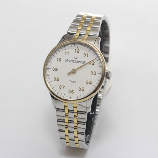 MeisterSinger (マイスタージンガ―)  Yaara 自動巻き 腕時計 White with Gold YA901G