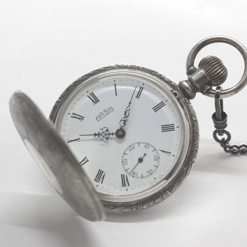 絶版モデルのオーガスト・レイモンド/ハーフハンター懐中時計/arsa-103