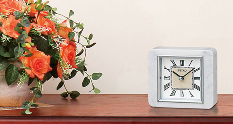 SEIKO セイコー スタンダード 白大理石 置き時計 BZ362W – 正美堂時計店