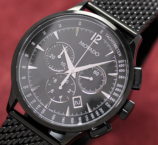 MOVADO(モバード）CIRCA(サーカ）クロノグラフ C89.9128.5040B ブラックPVD/腕時計